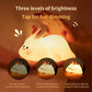 Cute Rabbit Silicone Lamp Soft Touch Night Light For Kids And Home Decor