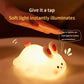 Cute Rabbit Silicone Lamp Soft Touch Night Light For Kids And Home Decor